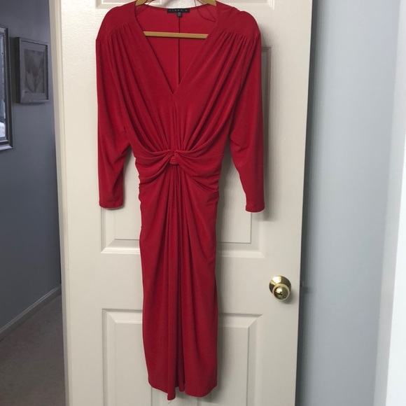 Tiana B Slinky V-Neck tie-back dress - Picture 3 of 5